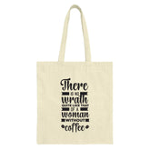 Coffee Tote Bag, Funny Woman Wrath Bag, Gift for Her, Sarcastic Humor, Coffee Lover Tote, Everyday Bag, Reusable Grocery Bag, Book Bag - Tawshia